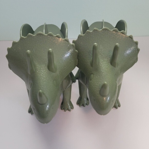 Triceratops Dinosaur Taco Holders Set of Two - Picture 2 of 4